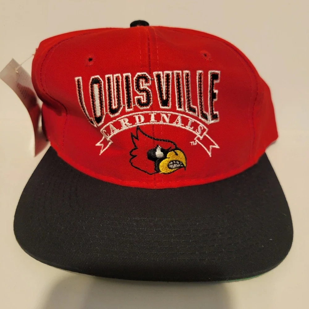 NWT Vintage University‎ Of Louisville Cardinals Snapback Hat Cap The Game